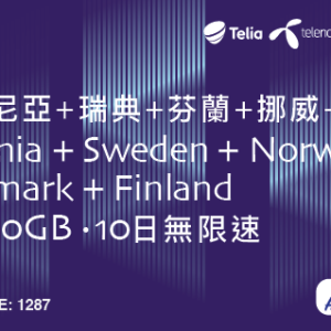 Nordic-5 5G 10GB 10 Days Unlimited Speed Prepaid Sim Card